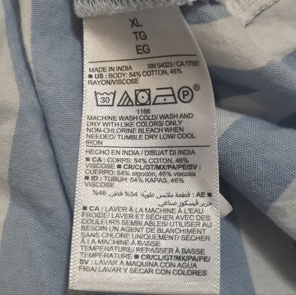 Old Navy Blue & White Tiered Cami Maxi Dress, Size X-Large - Picture 8 of 9